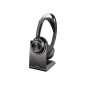 Poly Voyager Focus 2 UC Trådløs Kabling Headset Sort Poly Voyager Focus 2 UC Trådløs Kabling Headset Sort